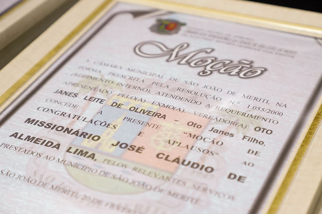 Câmara realiza Sessão Solene em homenagem a Bispo e membros da Igreja Pentecostal Anabatista