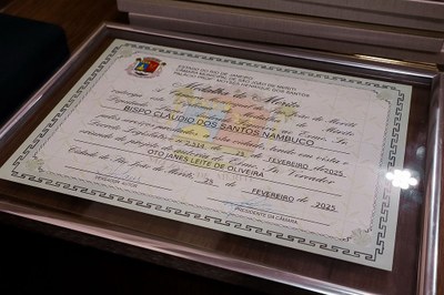 Câmara realiza Sessão Solene em homenagem a Bispo e membros da Igreja Pentecostal Anabatista