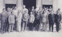 1927 - Algumas figuras históricas de São João de Meriti, incluindo Manuel Francisco da Rosa, Engenheiro Belford, Valério Villas-Boas, Dr. Rubens Farrula e José de Medeiros.
