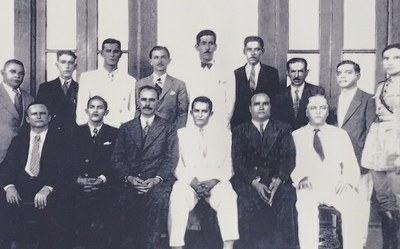 6 - 1929 - Primeiro efetivo da Delegacia de Polícia em São João de Meriti..jpeg
